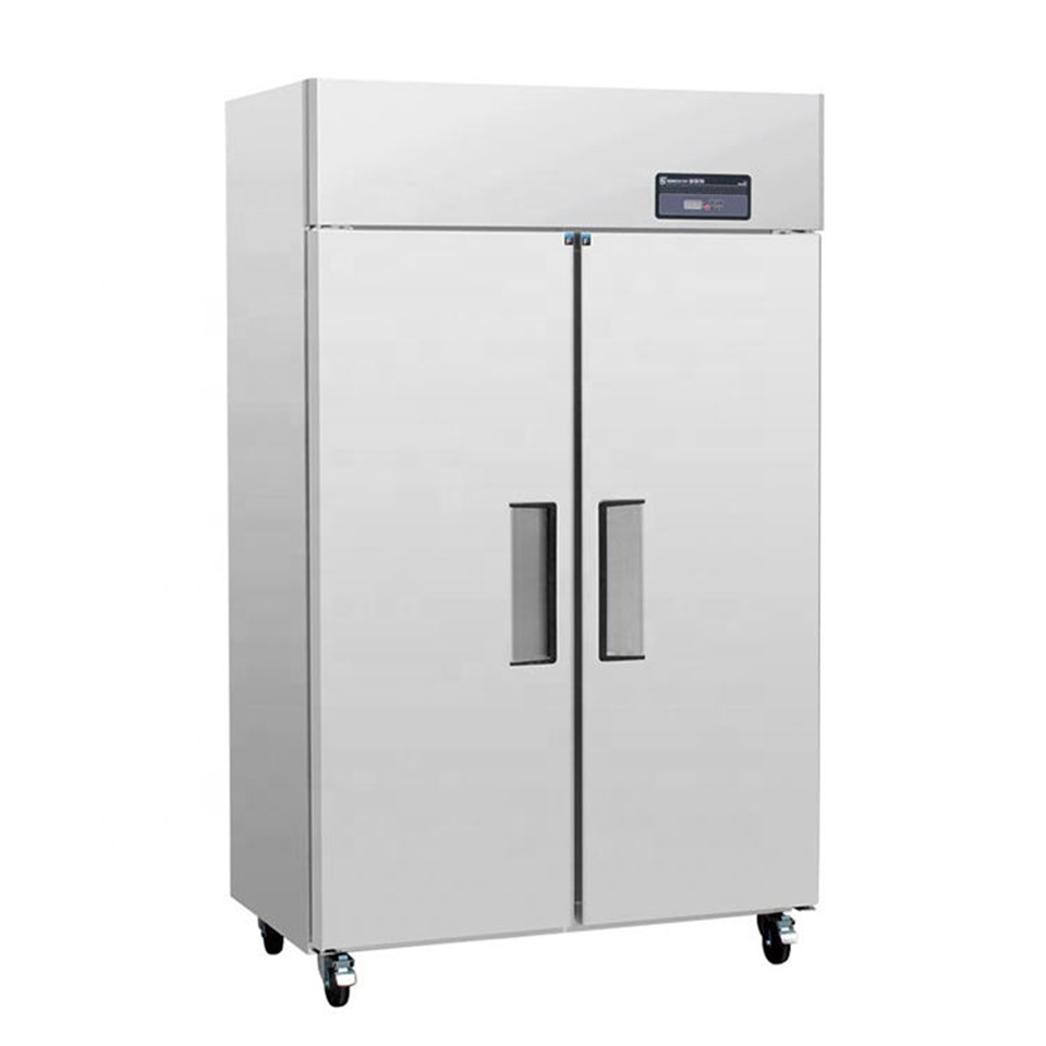 Double-Door Upright Refrigerator Freezer for Restaurants and Catering