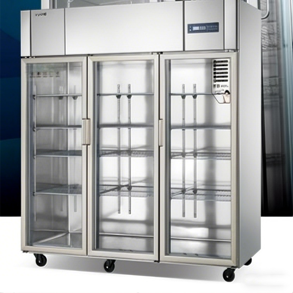 Double Wide Door Display Cabinet TS1.0G2 High Capacity Refrigeration