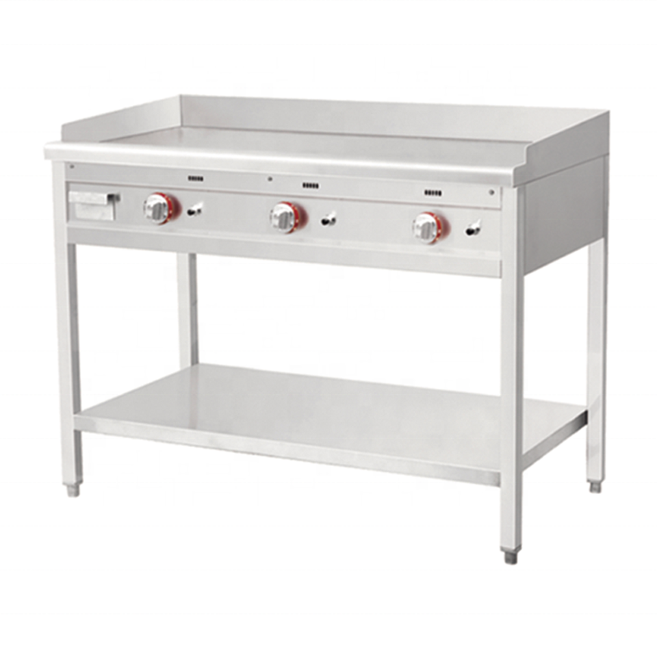 E-RQP Series Floor Standing Gas Griddle 16mm Thick Plate for Restaurants