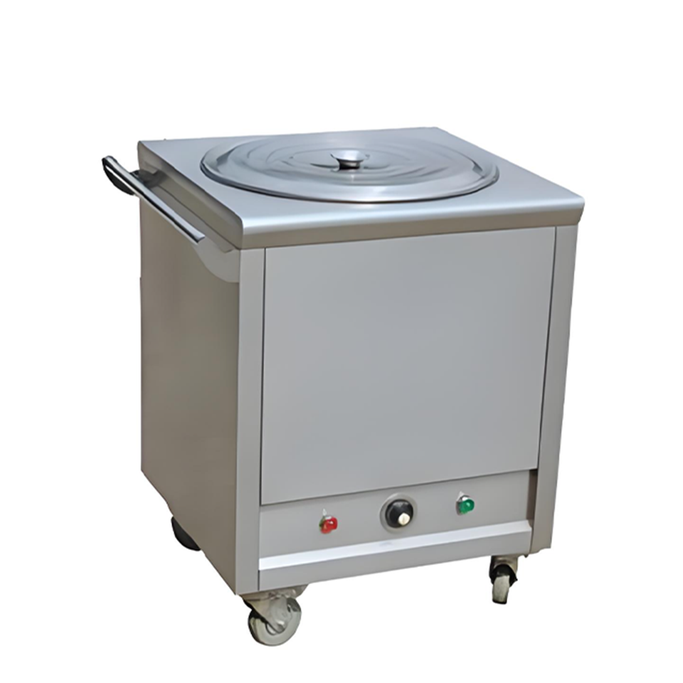 Single-Head Soup Warmer Cart 35kg Mobile Efficient Hygienic Convenient Serving