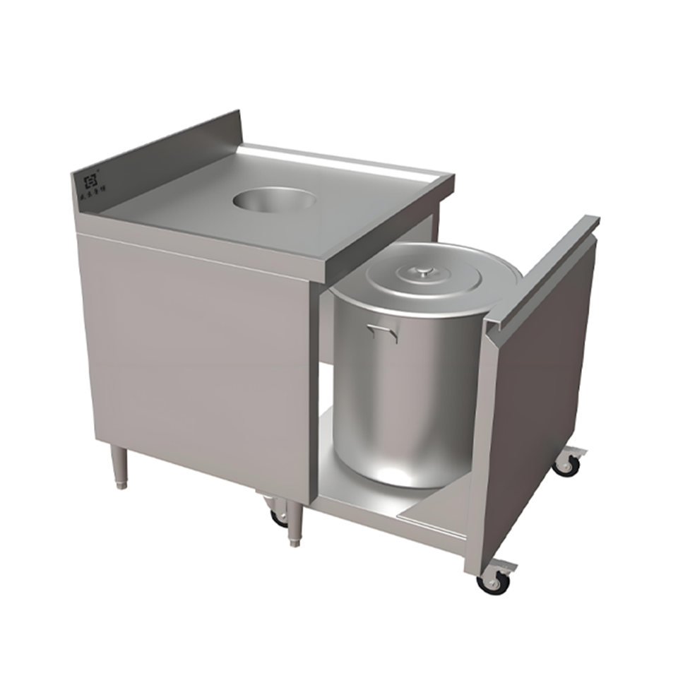 Kitchen Waste Collection and Transport Cart 45kg Mobile Easy-Handle