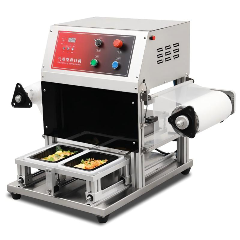QF260T-S Pneumatic Tray Sealer Aluminum Mold 260mm Film 360-640 Boxes Hour